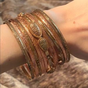 NWOT set of 10 bangle bracelets